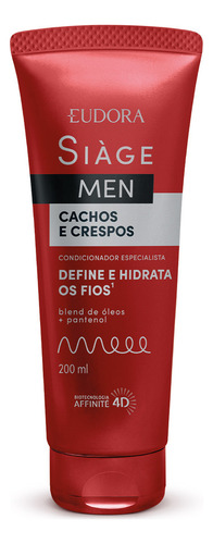 Condicionador Eudora Siàge Men Cachos E Crespos 200ml