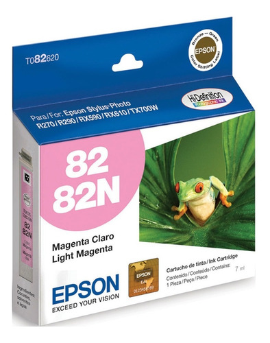 Imagen 1 de 5 de Cartucho Original Epson T082 Magenta Claro T082620 R270 T50