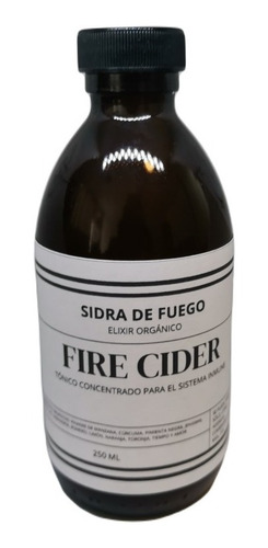 Fire Cider Sidra De Fuego Tónico Elixir Orgánico 250ml