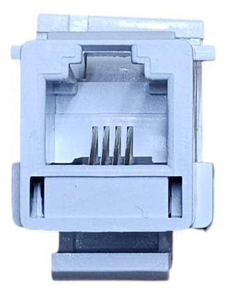 Caixa 50 Pçs Keystone Jack Rj11 Cat3 Br Cód 38