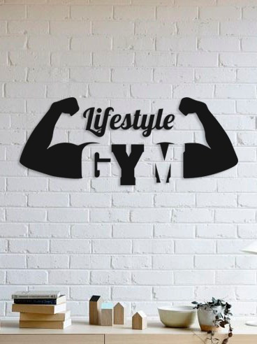 Quadro Decorativo Parede Academia Lifestyle Gym 30cm