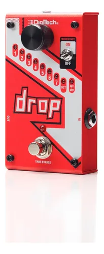 Pedal de efeito DigiTech The Drop Vermelho Com Fonte