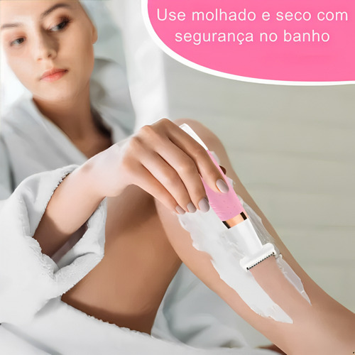 Depilador Elétrico Feminino Recarregável Kemei Km-3024