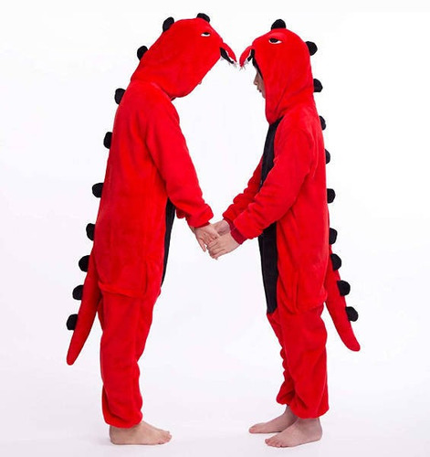 Pijamas Dinosaurio Rojo Pará Adultos Unisex 