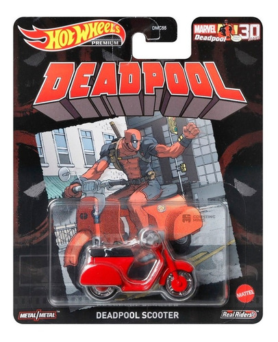 Imagem 3 de 6 de Set 5 Miniaturas Hot Wheels Premium - Replica Ent Deadpool
