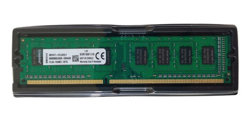 Imagen 5 de 5 de Memoria Ram Valueram 8gb 1x8gb Kingston Kvr16n11/8