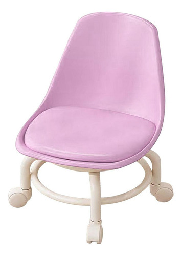 . Silla Con Asiento De Ruedas Taburete De Pedicura Rosa
