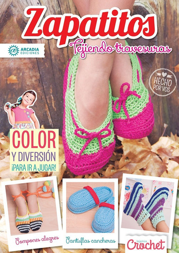 Revista Tejido Zapatitos En Crochet Infantiles Varios Talles