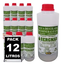 Comprar Pack X 12l Agua Destilada Desionizada Ultrafiltrada Premium