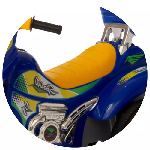 Mini Moto Elétrica Sprint Triciclo Criança C/ Capacete 12v