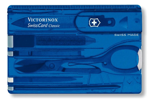 Swisscard Classic Color Azul Transparente Victorinox