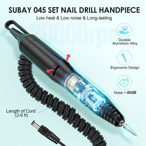 Máquina Perforadora De Uñas Eléctrica Subay Professional Bla