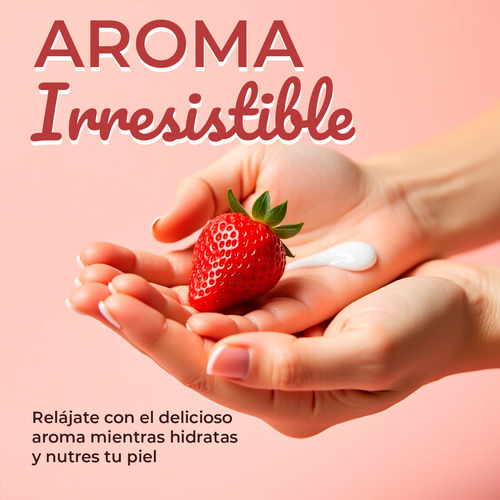 Crema Para Manos Nutritiva Bioaqua 80g De Bolsillo Aroma Strawberry Cake Para Hidratación Profunda Y Luminosidad