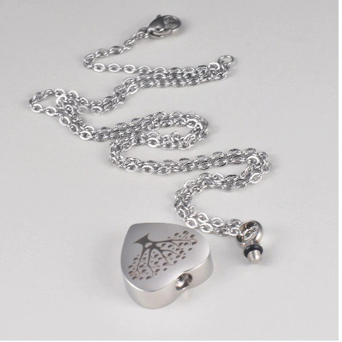 Collar Urna Corazón Árbol De La Vida Porta Ceniza