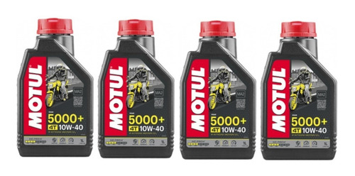 Kit Oleo Motul 5000 4t 10w40 C/4 Litro Semissintético Oferta