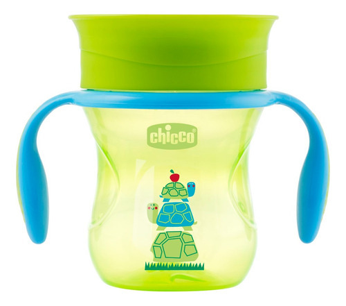 Copo Infantil Tartaruga Perfect Cup 360 Verde Chicco