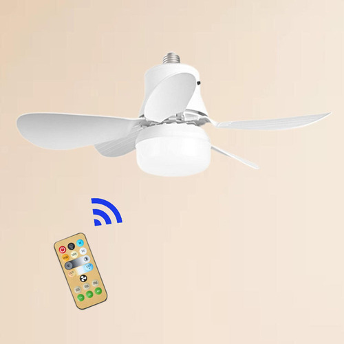 Ventilador De Techo Elegante Con Iluminación Regulable, 30w