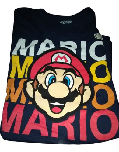 Remera Super Mario Oficial Original Muy Grande 75 Cm De Siza