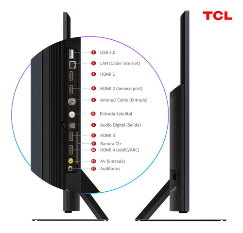 Imagen 10 de 12 de Qled 55 Tcl 55c835 Miniled 4k Hdr Smart Tv Google Tv
