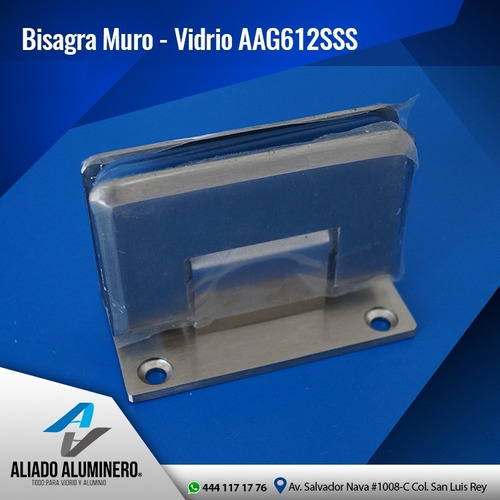 Bisagra Muro - Vidrio Satin