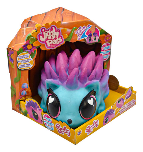 Jiggly Pets Erizo Spiky Con Sonidos Azul Famosa