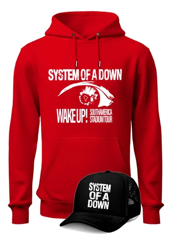 Buzo System Of A Down Saco Unisex Gira Wake Up! + Gorra