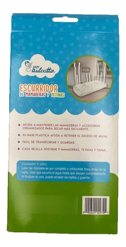 Imagen 3 de 3 de Escurridor De Mamaderas Y Tetinas Bebe Plegable Rack