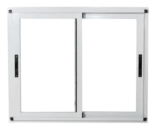 Ventana Modena 120x110 Aluminio Blanco Vidrio 3+3 Seguridad