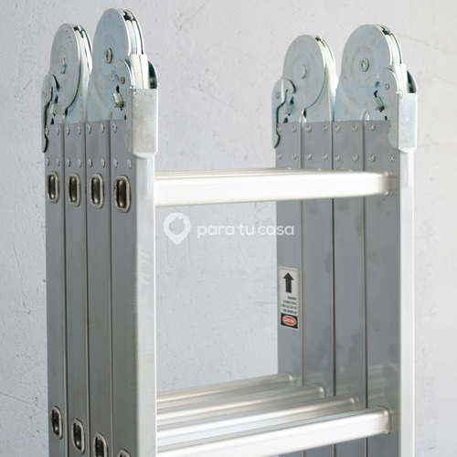 Imagen 4 de 10 de Escalera Multifuncion Aluminio /acero 4x3 Articulada 12 Esc