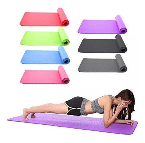 Colchoneta Mat Yoga Goma Eva 173 X 8 Mm Variedad Colores Color Azul