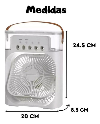 Ventilador Escritorio, Portátil Humidificador 3 Velocidades