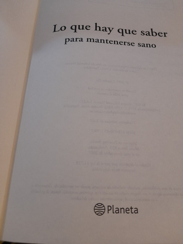 Claudio Zin. Lo Que Hay Que Saber Para Mantenerse Sano.