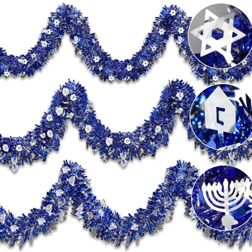 Guirnalda De Hanukkah De 51 Pies Por 5.5 Pulgadas Decor...