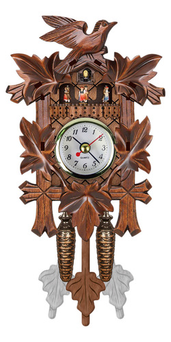 Reloj De Pared Cucú Decoración Colgante De Madera Para Hogar
