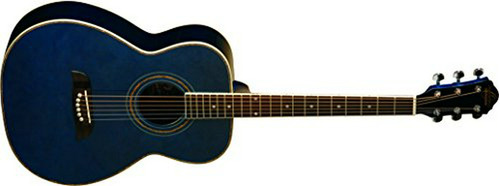 Guitarra Acústica Folk  Transparent Blue.