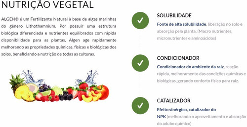 Algen Lithothamnium Algas Marinhas Cálcio E Magnésio 25 Kgs