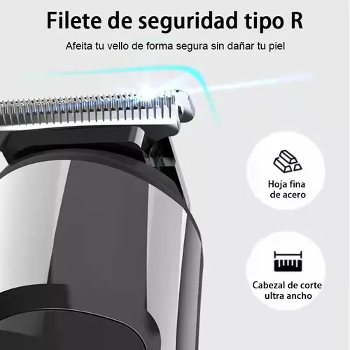 Rasuradora Eléctrica Afeitadora Kit De Barba Hombre 16 En 1