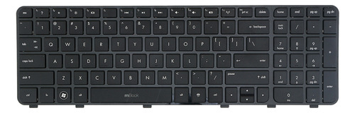 Teclado Hp Pavilion Dv6-7200 Dv6-7300 Dv6t-7000 Com Moldura Cor Preto Idioma Inglês Us