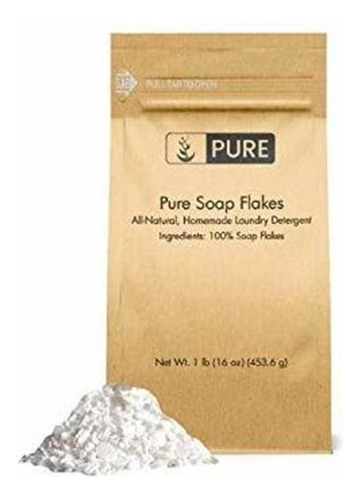 Jabón Gránulo Flakes (1 Libra) Por Ingredientes Orgánicos Pu