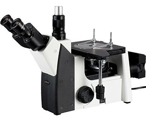 Amscope Me1200t 50x-500x Microscopio Invertido Triocular Met