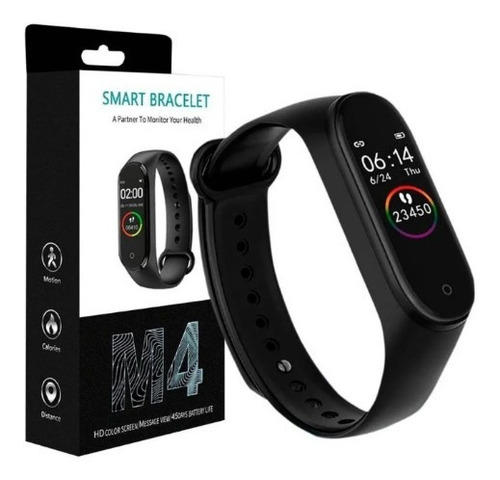 Relógio Inteligente M4 Band Watsapp Monitor Cardíaco Caloria