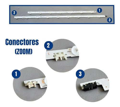 Kit Barras De Led Compativel Samsung Ue60f6400 Un60f6100