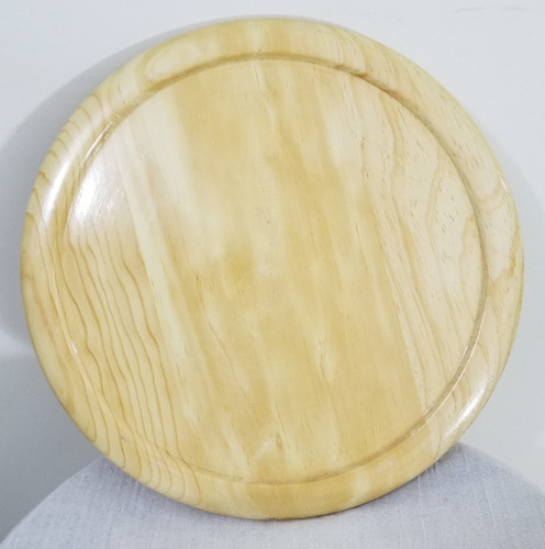 2 Platos Base Giratorio Para Servicio Mesa Madera Chico 33cm