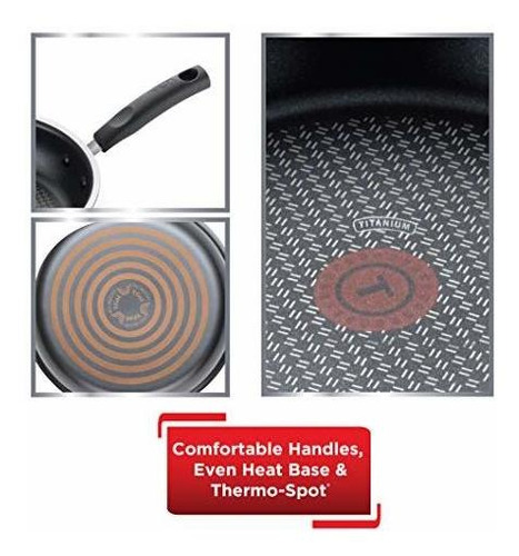 Imagen 5 de 7 de T-fal Signature Titanium - Juego De Utensilios De Cocina (12