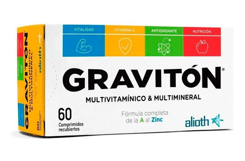 Suplemento Dietario Multivitaminico Gravitón X 60 Comp