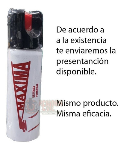 Imagen 3 de 9 de Gas Pimienta Lacrimogeno 90 G Paquete 6 Piezas Llavero Maxim