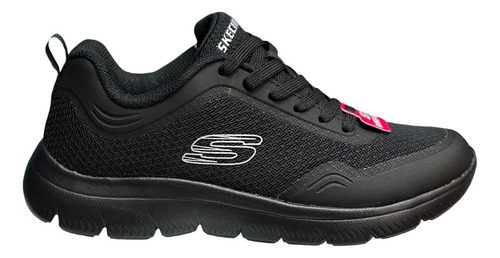 Tenis Skechers Deportivo Memory Foam Comodos Negro 10001mx