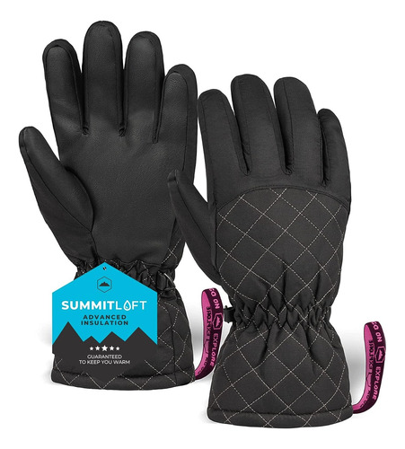 Guantes De Nieve Tough Summitloft Snow Ski Adulto Violeta