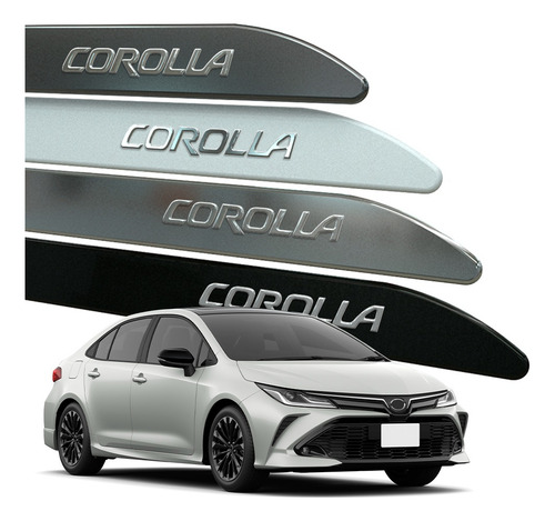 Friso Lateral Para Porta Corolla Xei Xrs 2008 A 2025 Cromado