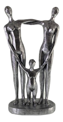 Figura Decorativa Familia Hijo Silver I